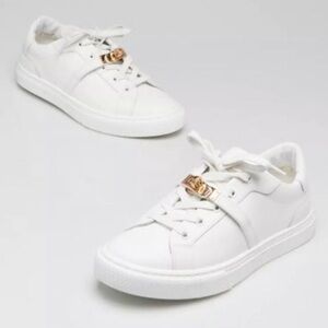 HERMES Women’s White Calfskin Leather Day Sneakers - Size 8.5 US / 38.5 EU